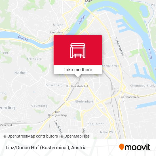 Linz/Donau Hbf (Busterminal) map