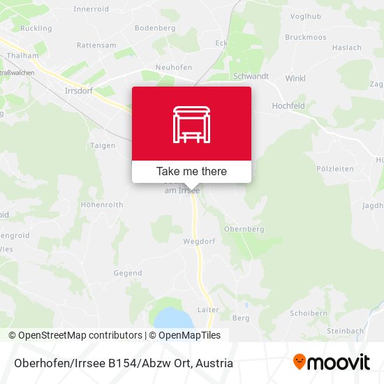 Oberhofen/Irrsee B154/Abzw Ort map