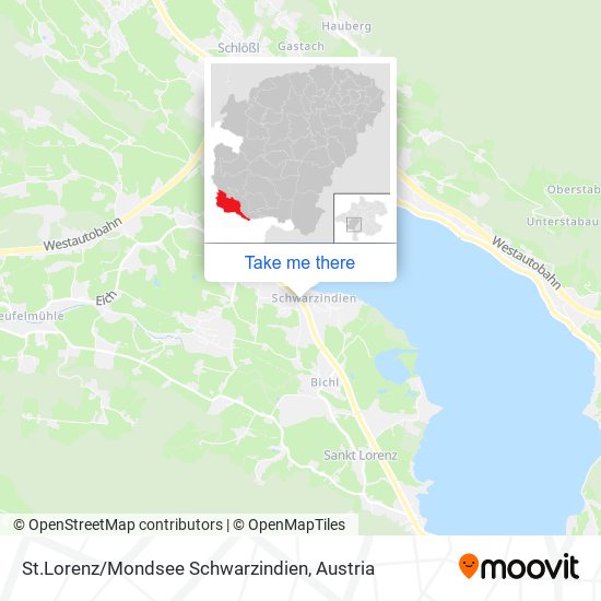St.Lorenz / Mondsee Schwarzindien map