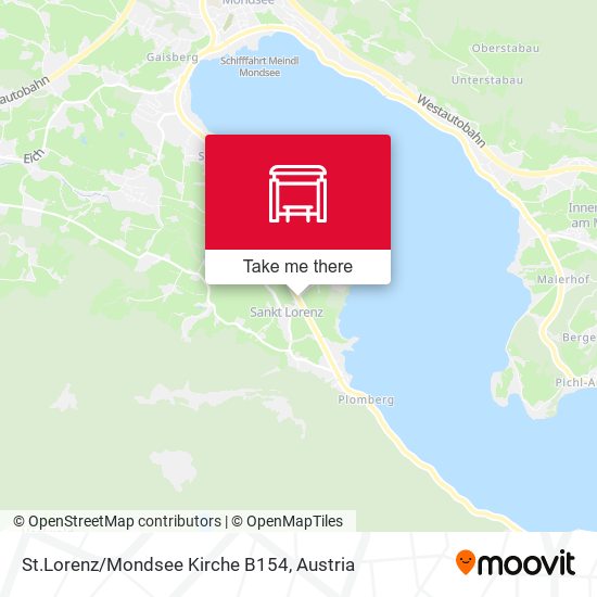 St.Lorenz/Mondsee Kirche B154 map