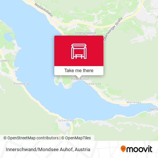 Innerschwand/Mondsee Auhof map