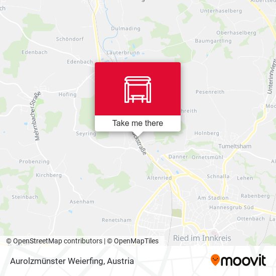 Aurolzmünster Weierfing map