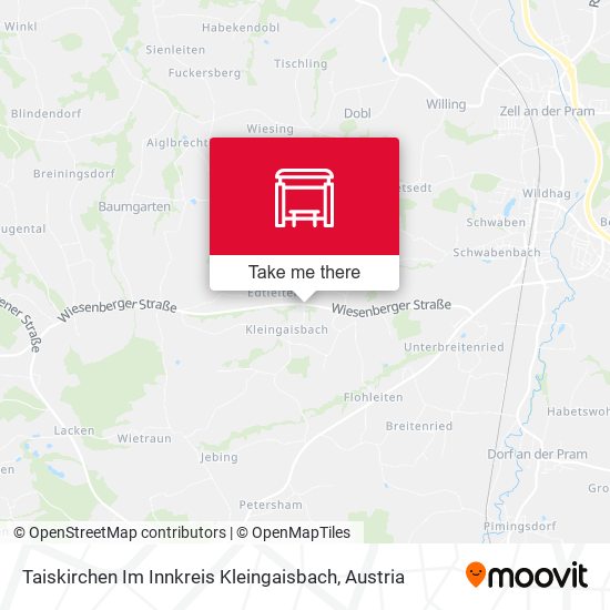 Taiskirchen Im Innkreis Kleingaisbach map