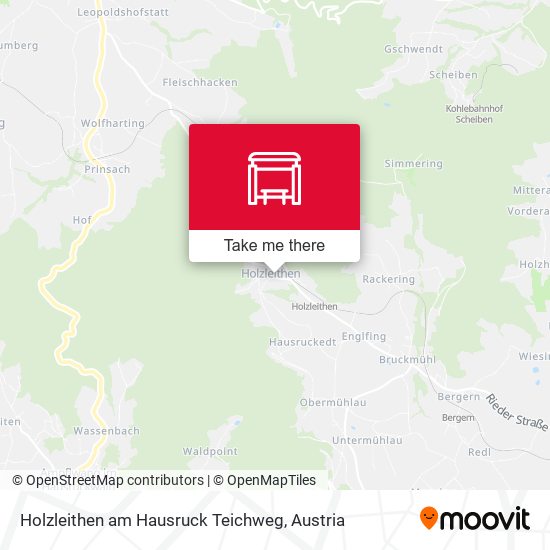 Holzleithen am Hausruck Teichweg map
