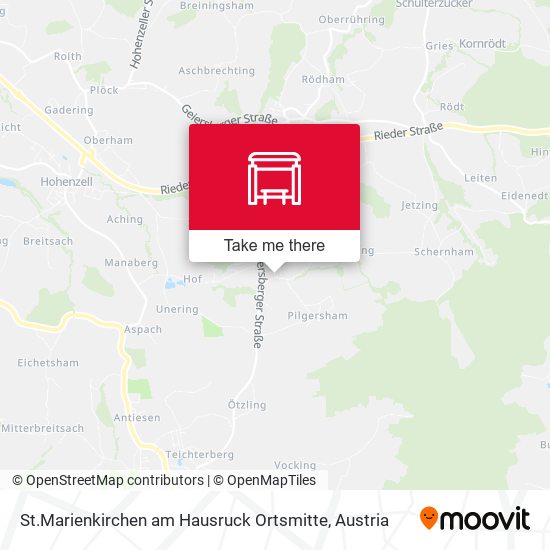 St.Marienkirchen am Hausruck Ortsmitte map