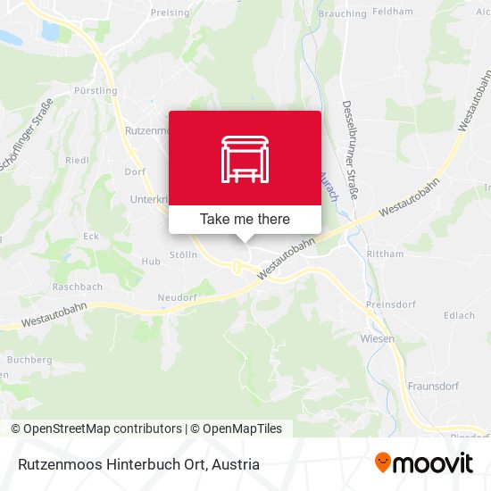 Rutzenmoos Hinterbuch Ort map