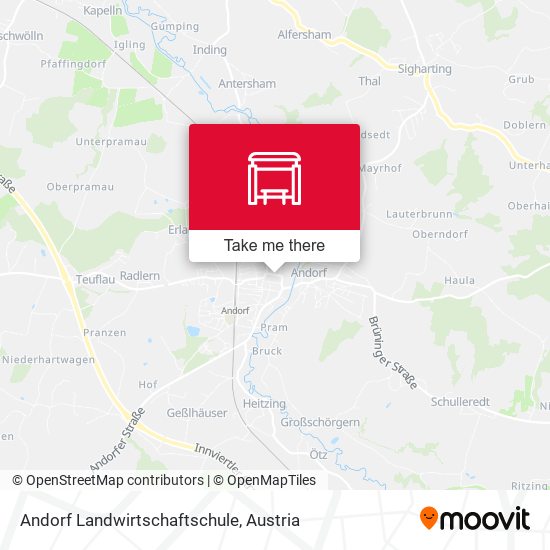 Andorf Landwirtschaftschule map