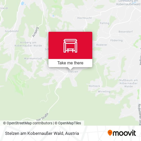 Stelzen am Kobernaußer Wald map