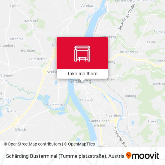 Schärding Busterminal (Tummelplatzstraße) map