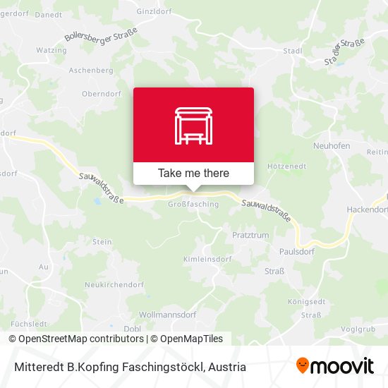 Mitteredt B.Kopfing Faschingstöckl map