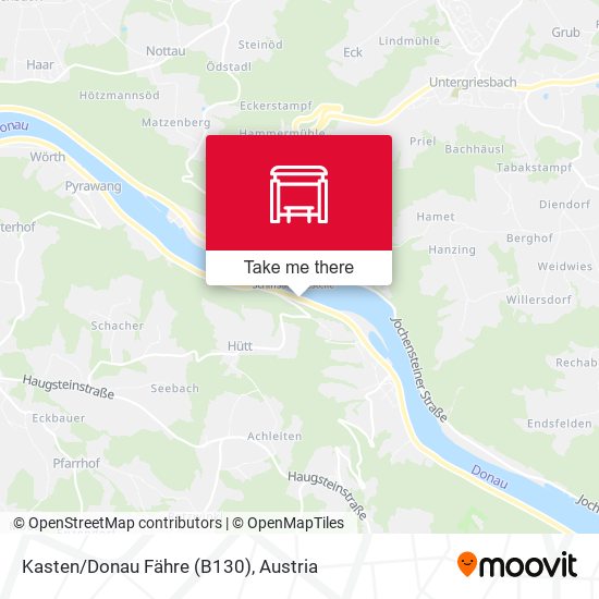 Kasten/Donau Fähre (B130) map