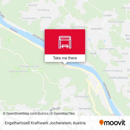 Engelhartszell Kraftwerk Jochenstein map