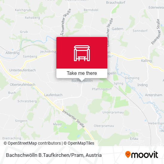 Bachschwölln B.Taufkirchen / Pram map