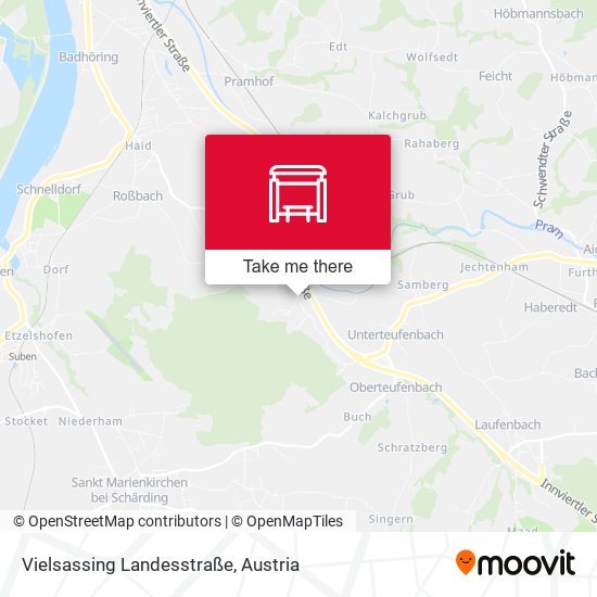 Vielsassing Landesstraße map