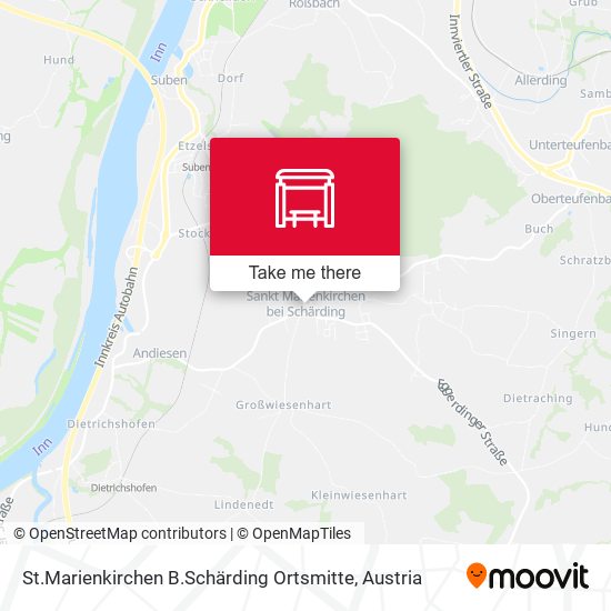 St.Marienkirchen B.Schärding Ortsmitte map