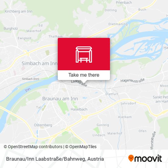 Braunau/Inn Laabstraße/Bahnweg map