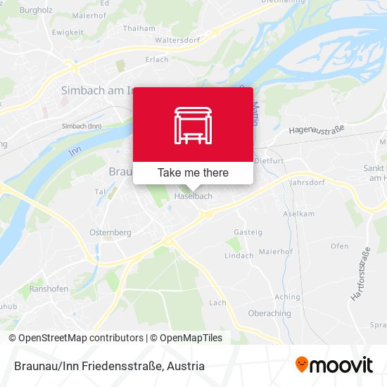 Braunau/Inn Friedensstraße map