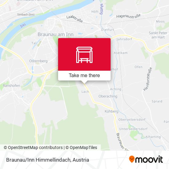 Braunau/Inn Himmellindach map