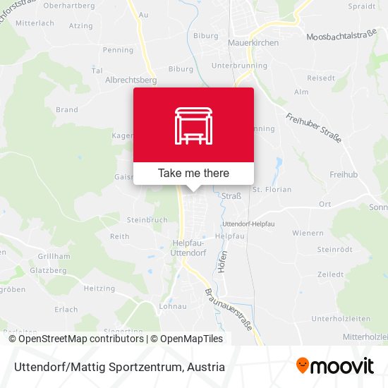 Uttendorf/Mattig Sportzentrum map