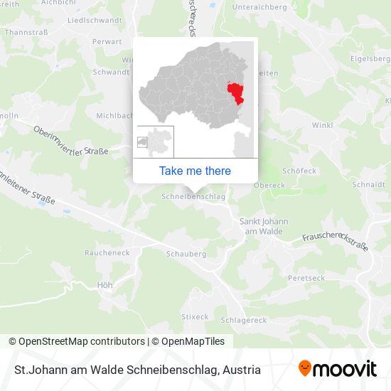 St.Johann am Walde Schneibenschlag map
