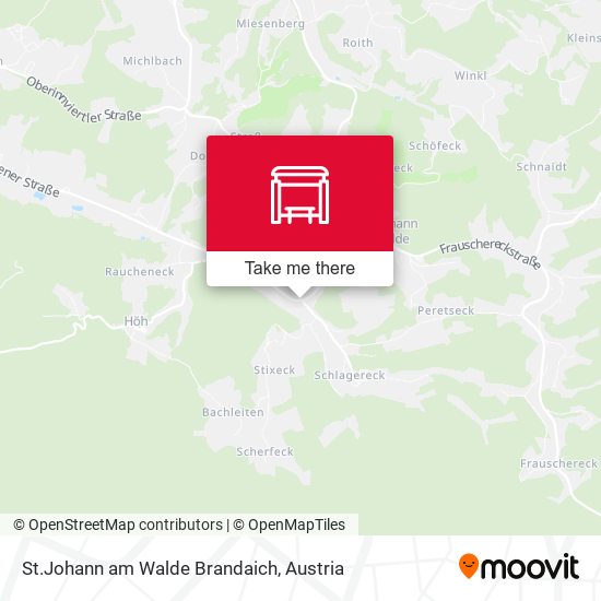 St.Johann am Walde Brandaich map