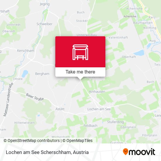 Lochen am See Scherschham map