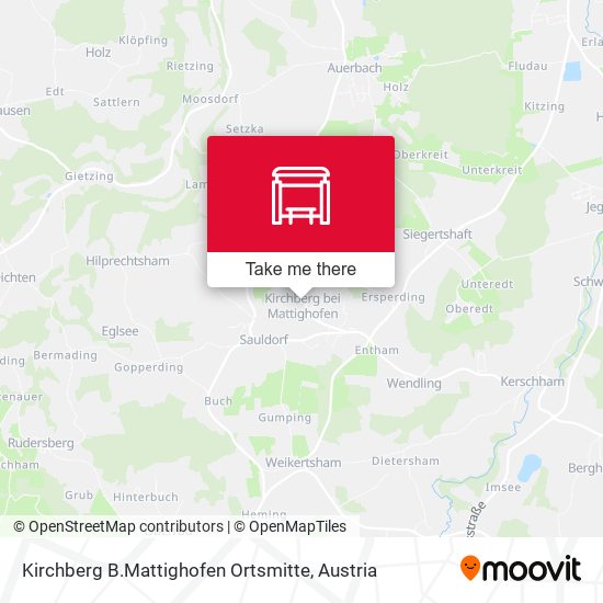 Kirchberg B.Mattighofen Ortsmitte map
