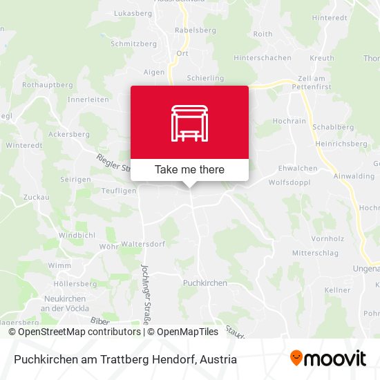 Puchkirchen am Trattberg Hendorf map