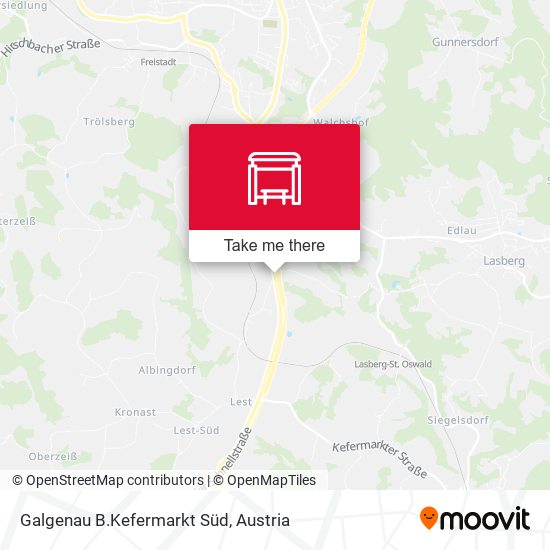 Galgenau B.Kefermarkt Süd map