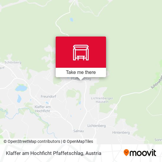 Klaffer am Hochficht Pfaffetschlag map