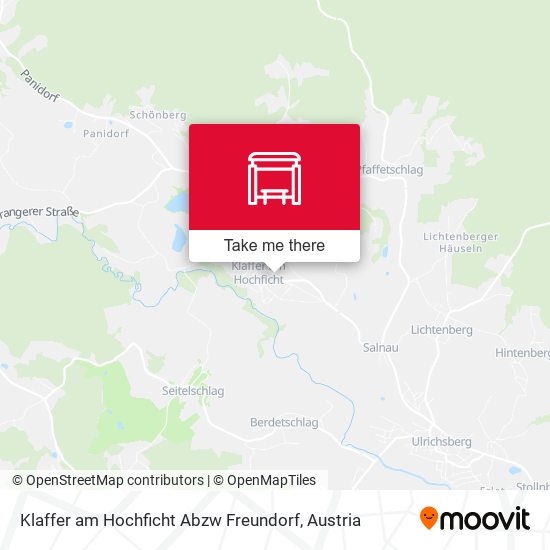 Klaffer am Hochficht Abzw Freundorf map