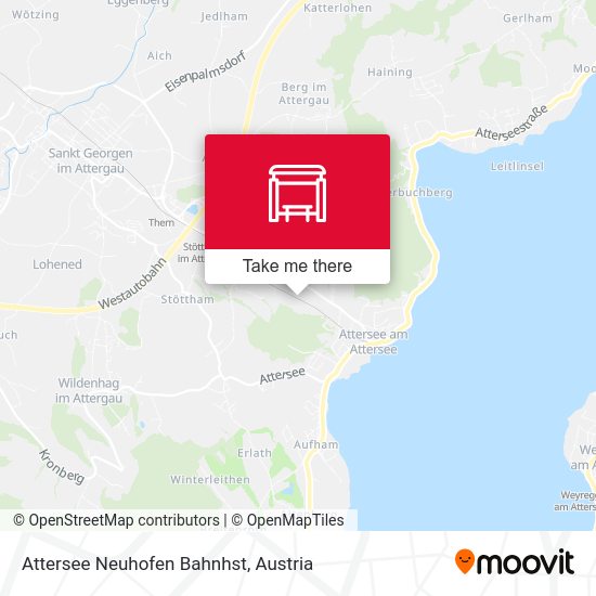 Attersee Neuhofen Bahnhst map