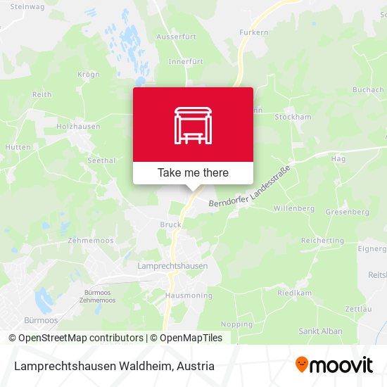 Lamprechtshausen Waldheim map