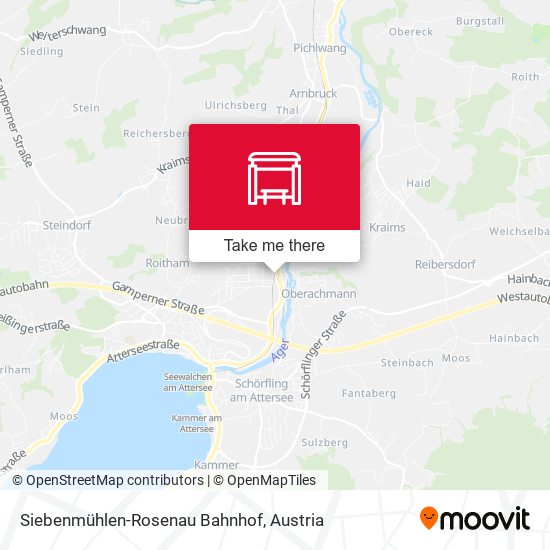Siebenmühlen-Rosenau Bahnhof map