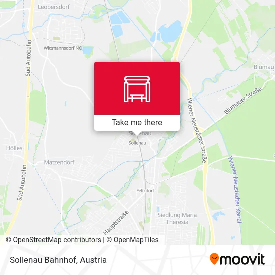 Sollenau Bahnhof map