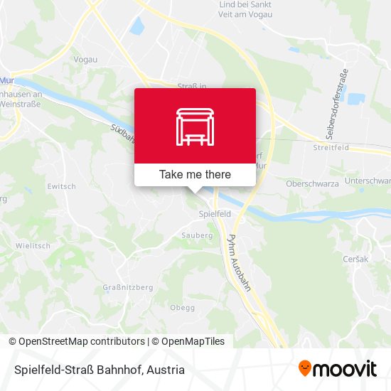 Spielfeld-Straß Bahnhof map
