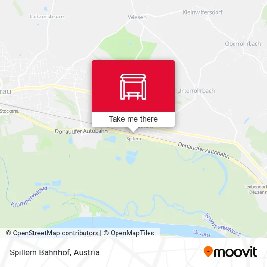 Spillern Bahnhof map