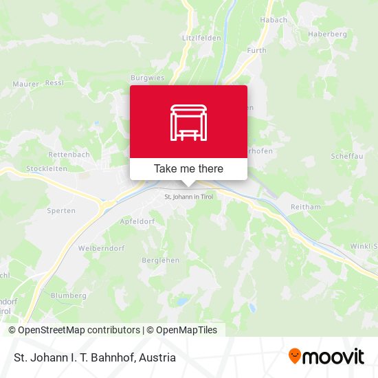 St. Johann I. T. Bahnhof map