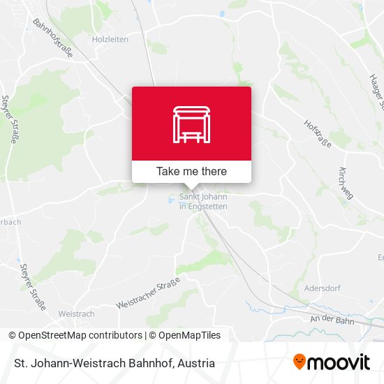 St. Johann-Weistrach Bahnhof map