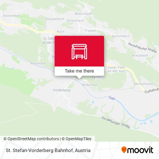 St. Stefan-Vorderberg Bahnhof map