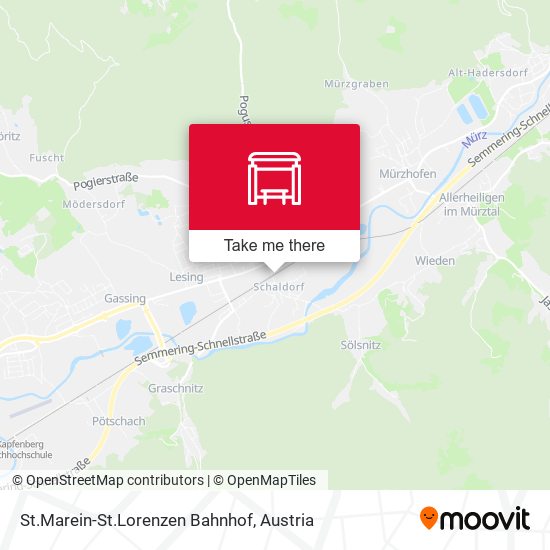 St.Marein-St.Lorenzen Bahnhof map