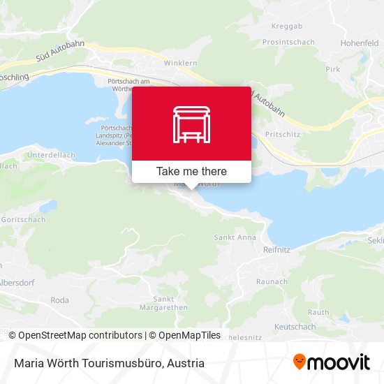 Maria Wörth Tourismusbüro map