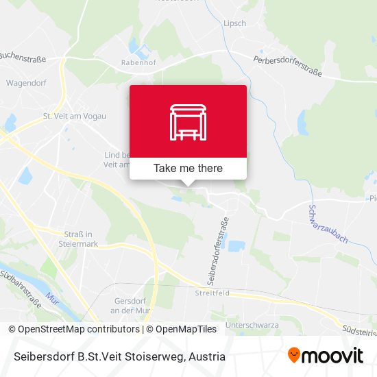 Seibersdorf B.St.Veit Stoiserweg map