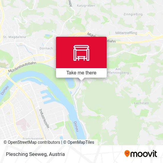 Plesching Seeweg map