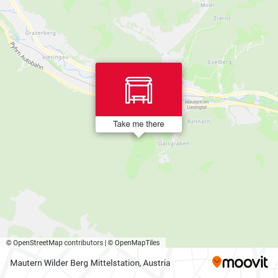 Mautern Wilder Berg Mittelstation map