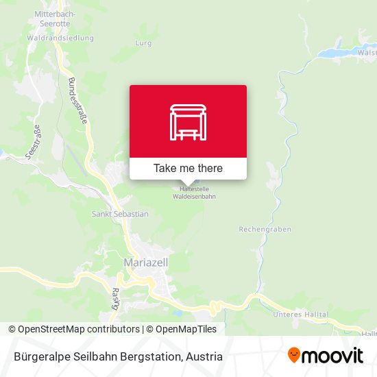 Bürgeralpe Seilbahn Bergstation map