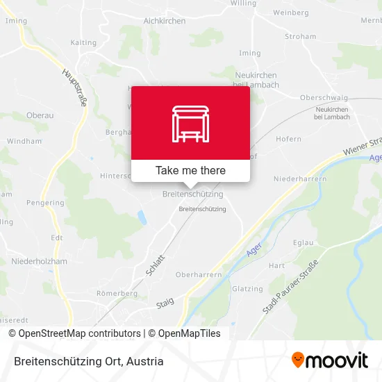 Breitenschützing Ort map