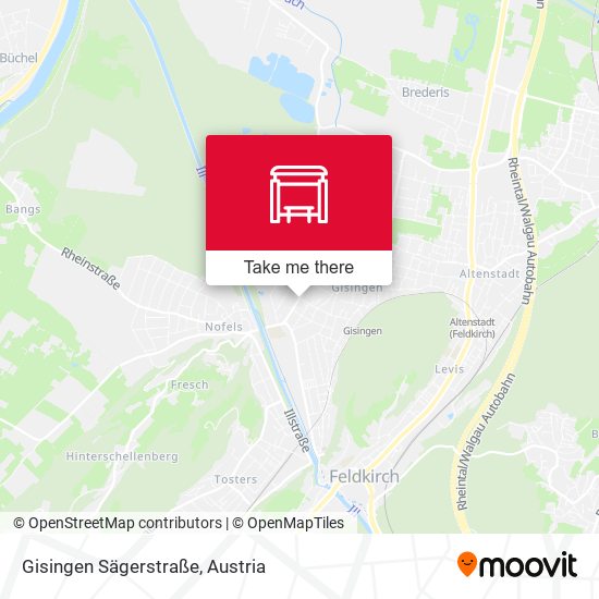 Gisingen Sägerstraße map