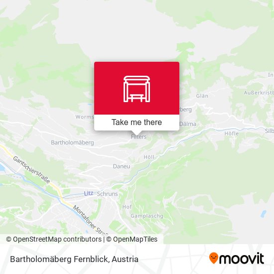 Bartholomäberg Fernblick map