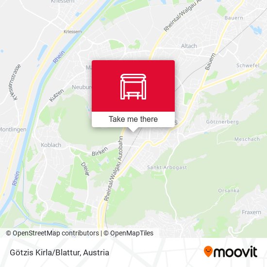 Götzis Kirla/Blattur map